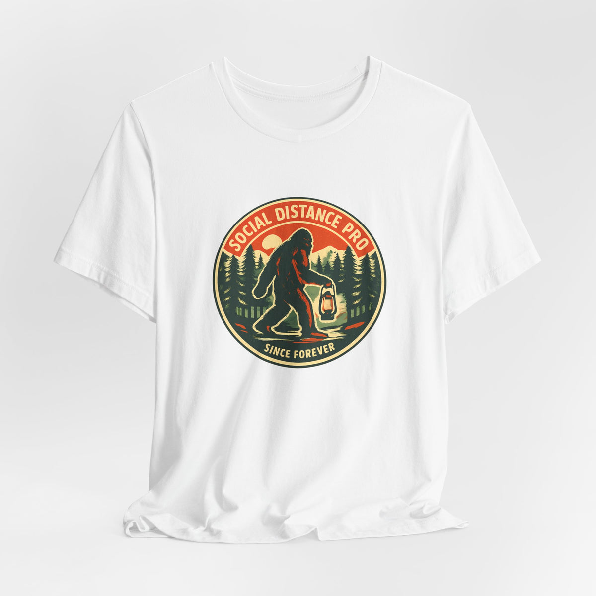Social Distance Pro Since Forever Funny Vintage Bigfoot Shirt