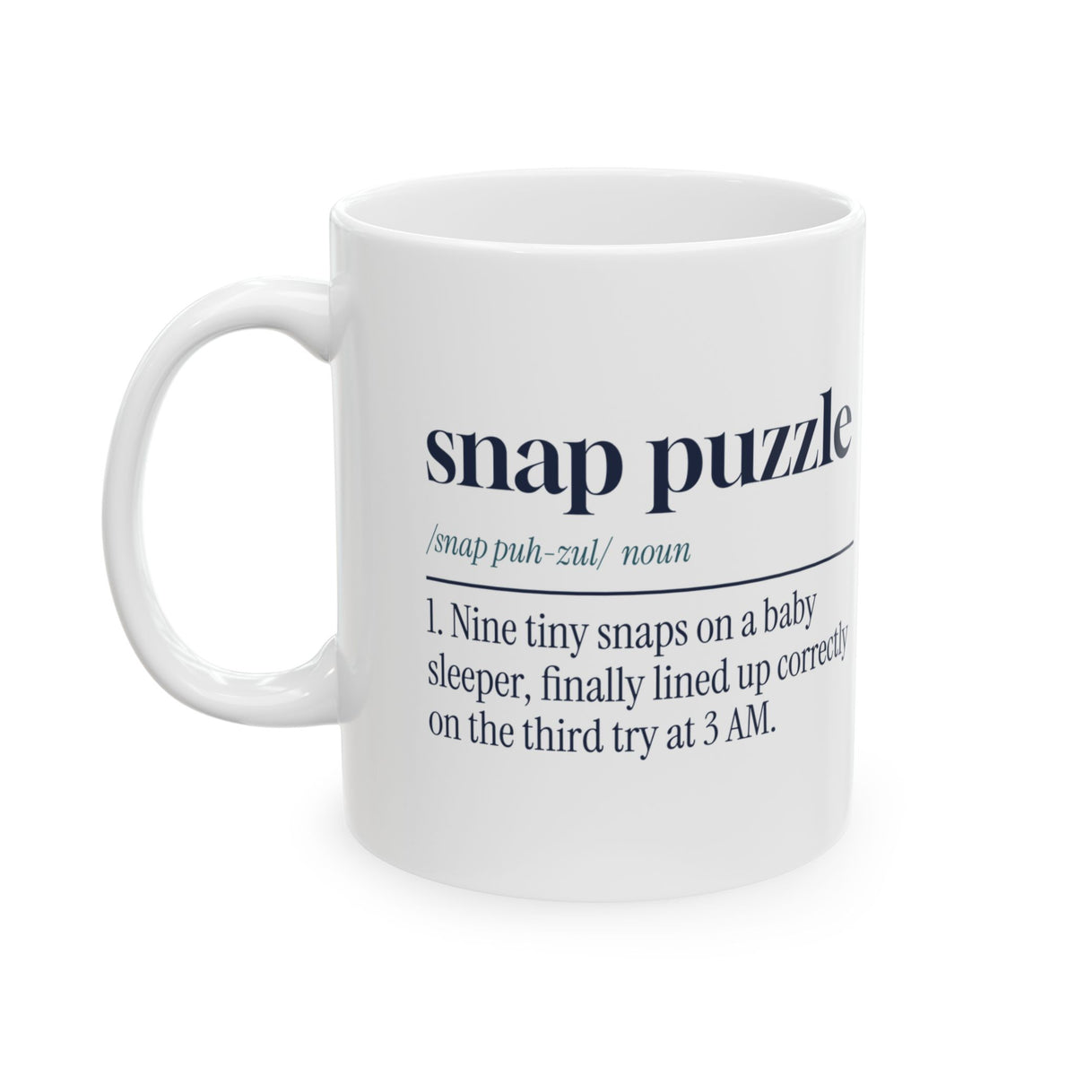 Funny New Dad Coffee Mug Snap Puzzle Dictionary For First Time Dads