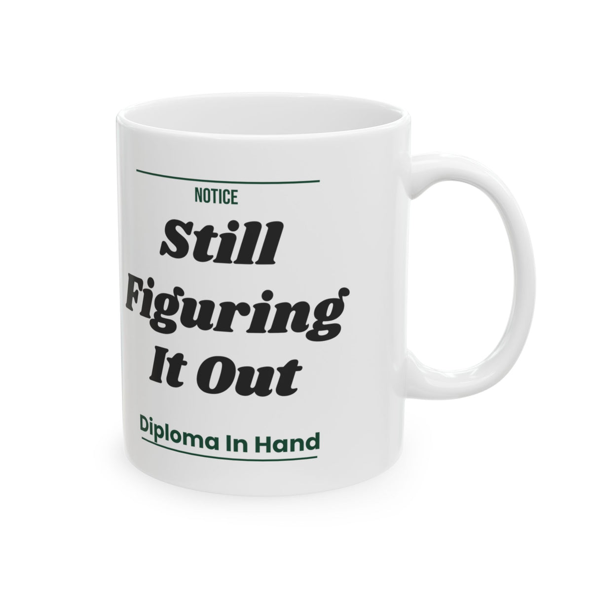 Funny Graduation Coffee Mug Still Figuring It Out For Grads