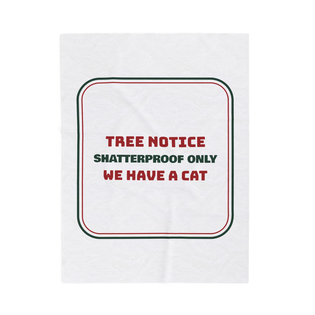 Funny Christmas Cat Throw Blanket Shatterproof Only We Have A Cat