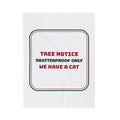 Funny Christmas Cat Throw Blanket Shatterproof Only We Have A Cat