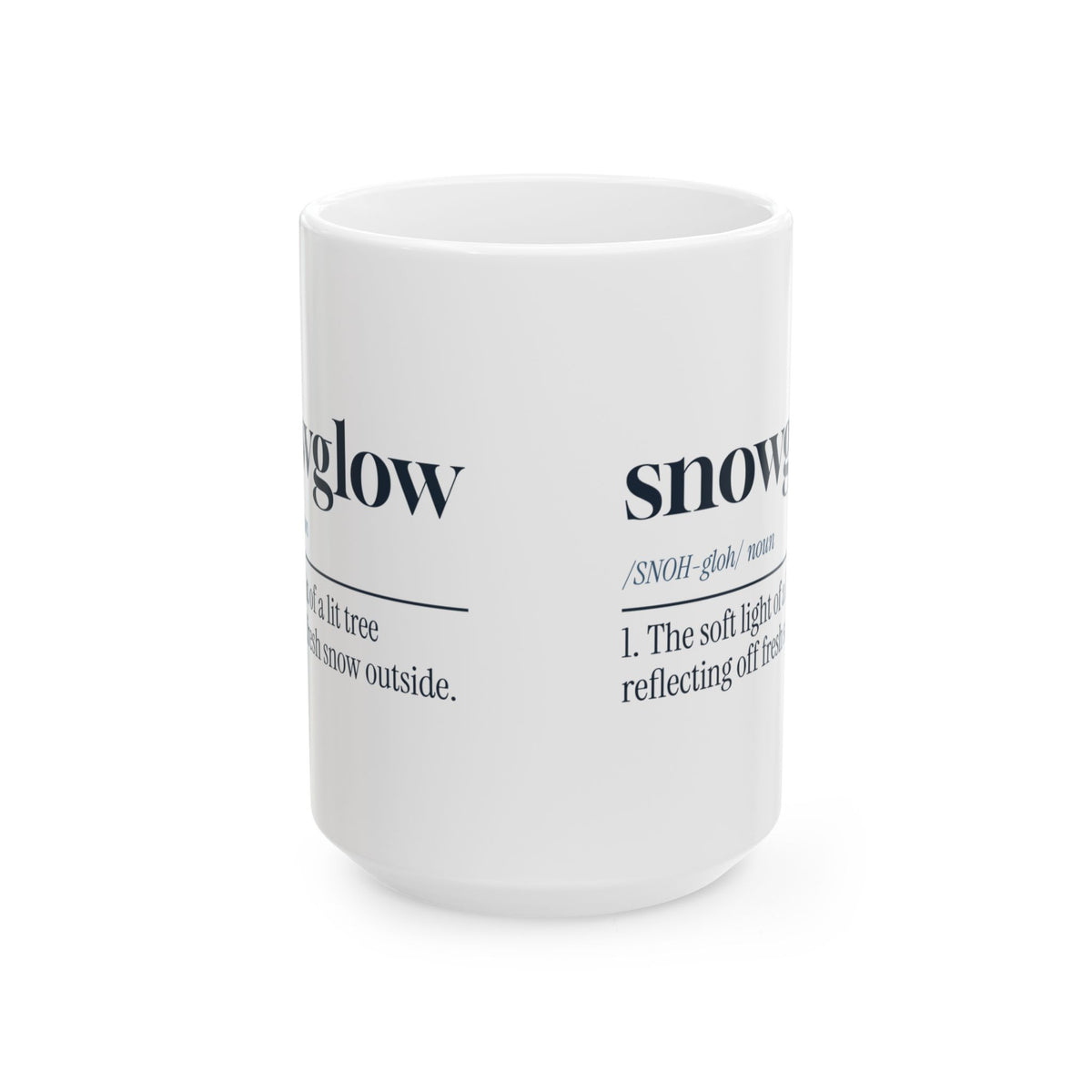 Christmas Coffee Mug Snowglow Dictionary Definition Cozy Winter