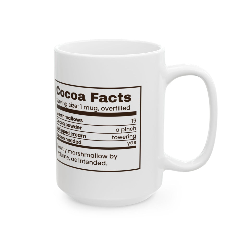 Funny Hot Cocoa Christmas Coffee Mug Cocoa Facts Marshmallows 19