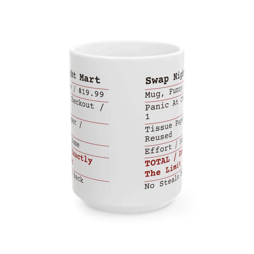 Funny White Elephant Coffee Mug Swap Night Receipt For Coworkers