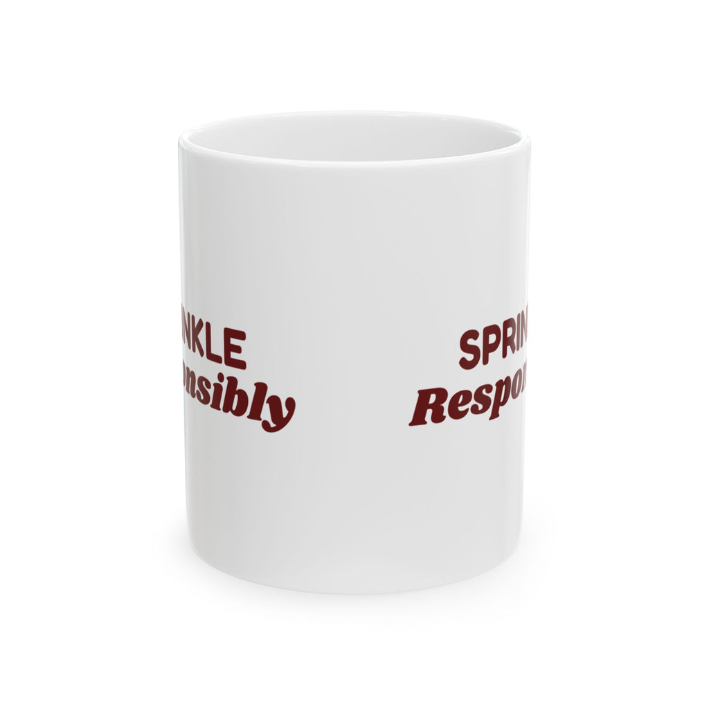 Funny Christmas Cookie Baking Coffee Mug Sprinkle Responsibly