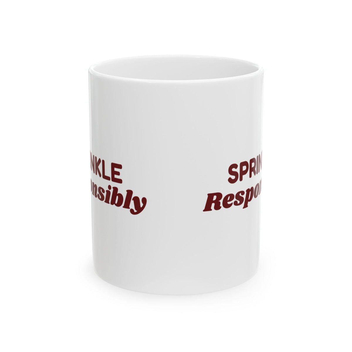 Funny Christmas Cookie Baking Coffee Mug Sprinkle Responsibly