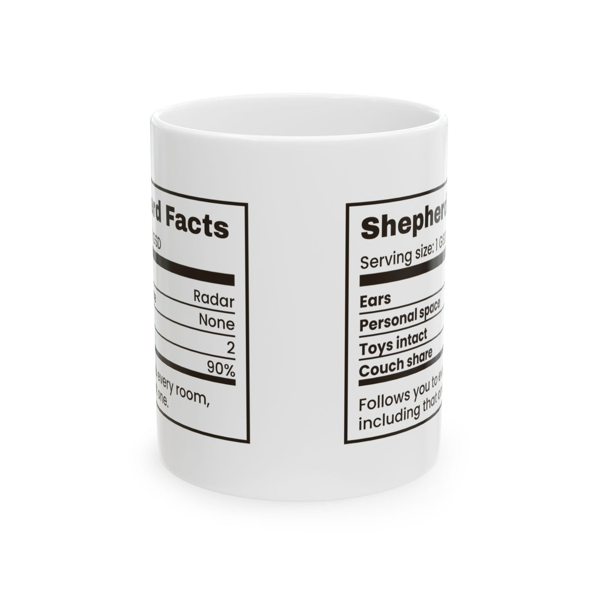 Funny German Shepherd Coffee Mug Shepherd Facts Personal Space None