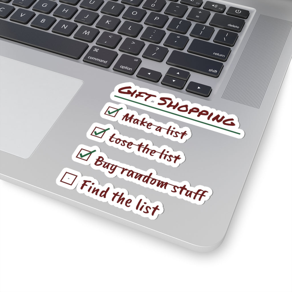 Funny Christmas Shopping Sticker Lose The List Find It December 26