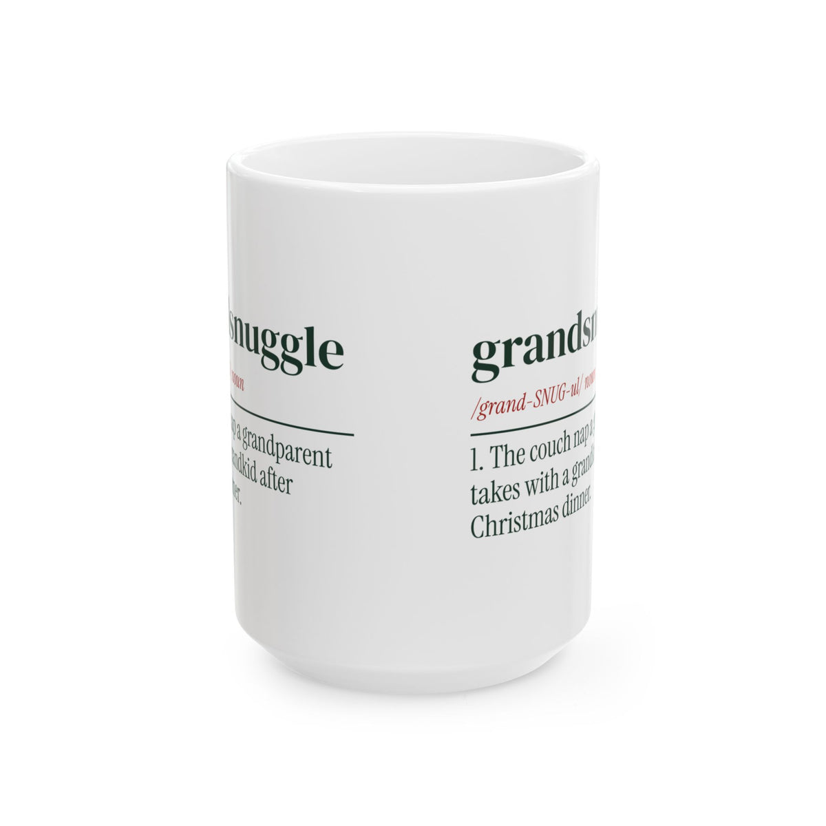 Christmas Grandparent Coffee Mug Grandsnuggle Definition For Grandpa
