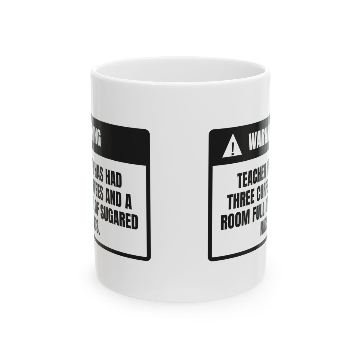 Funny Halloween Coffee Mug Teacher Warning Sugar High For Teachers