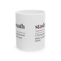 Funny Knitting Coffee Mug Stash Math Dictionary Definition