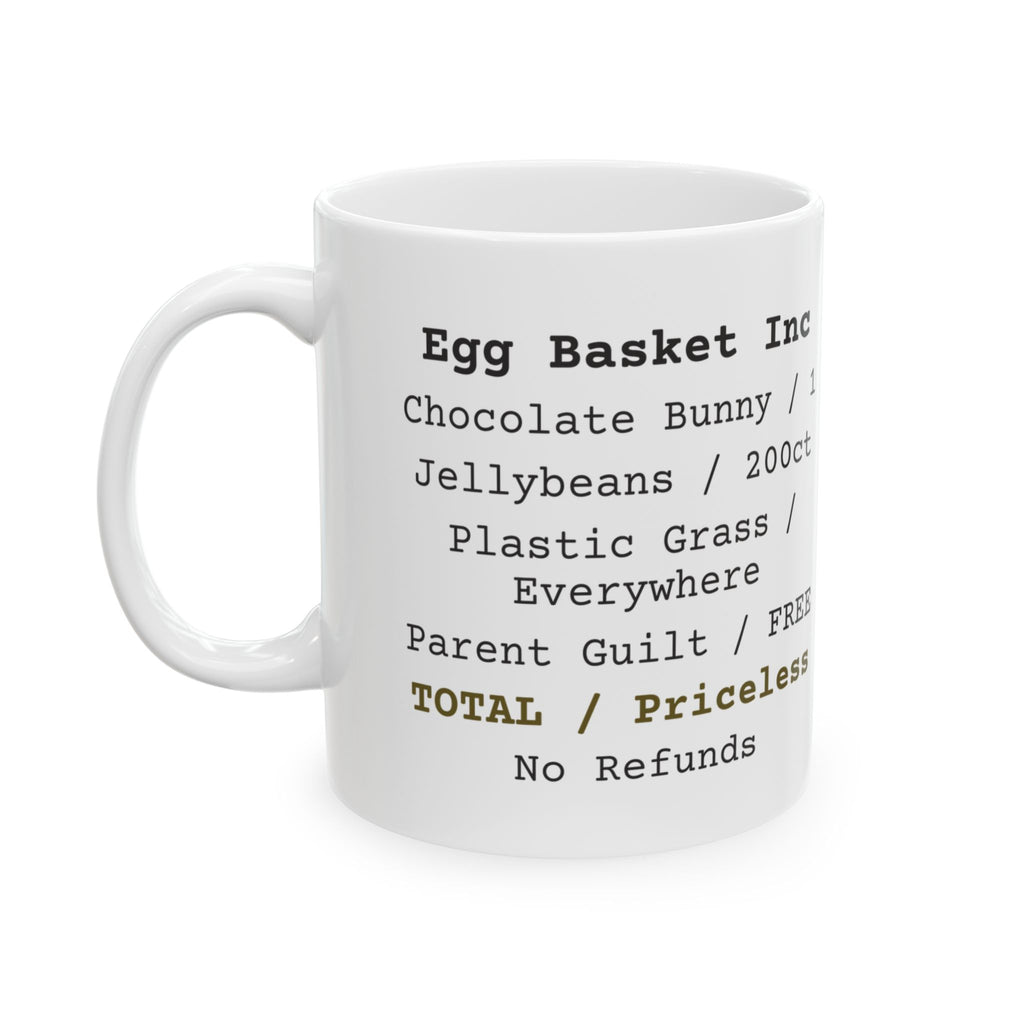 Easter Mug Egg Basket Receipt Priceless Family