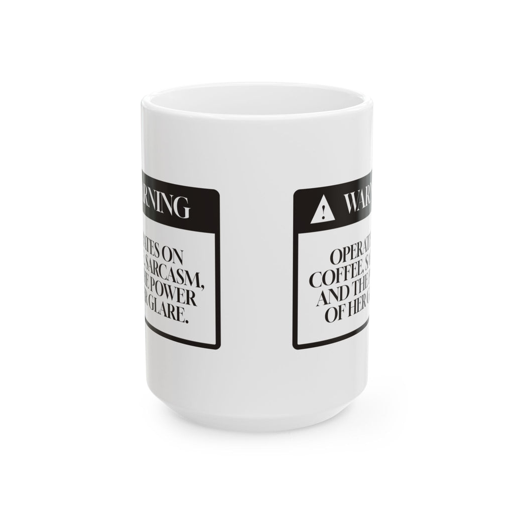 Funny Mom Warning Coffee Mug Runs On Coffee For Mom