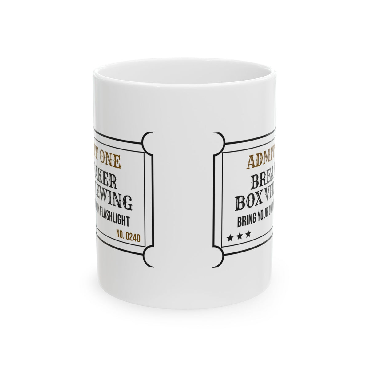 Breaker Box Coffee Mug Viewing Ticket For Electrician