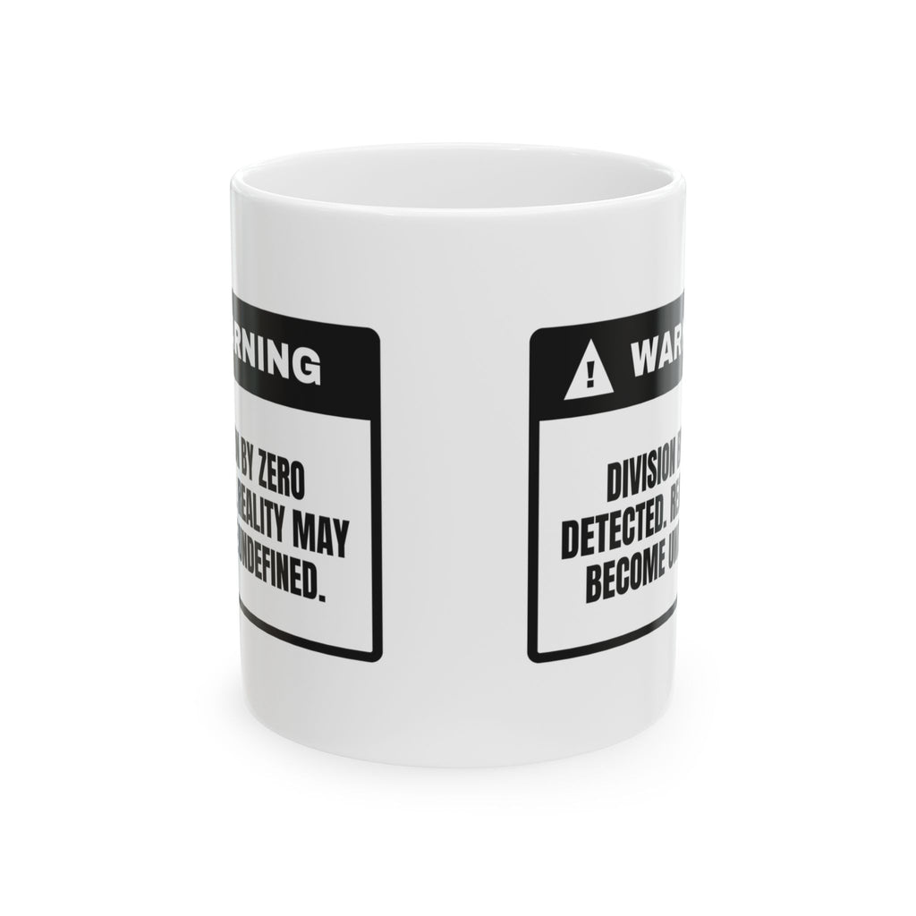 Math Lover Coffee Mug Division By Zero Reality Undefined