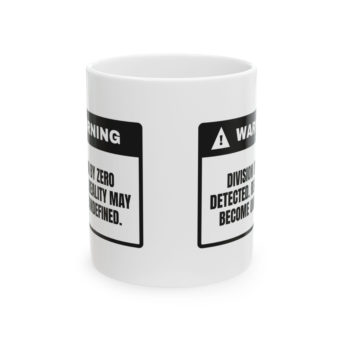 Math Lover Coffee Mug Division By Zero Reality Undefined