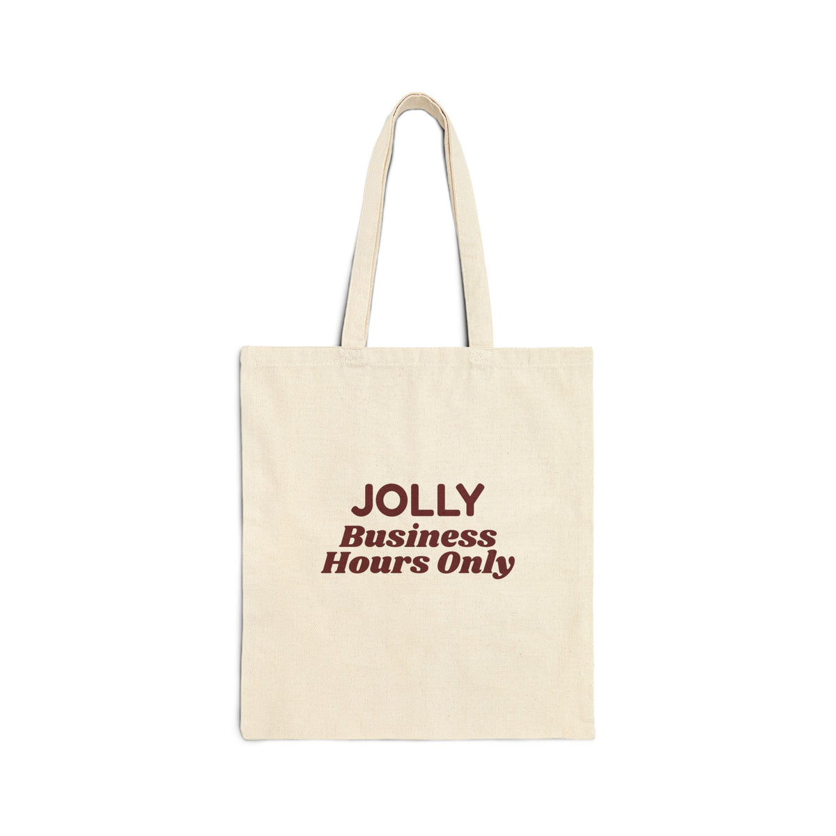Funny Office Christmas Tote Bag Jolly Business Hours Only