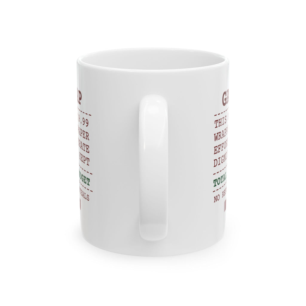 Funny White Elephant Coffee Mug Gag Swap Receipt For Office Exchange