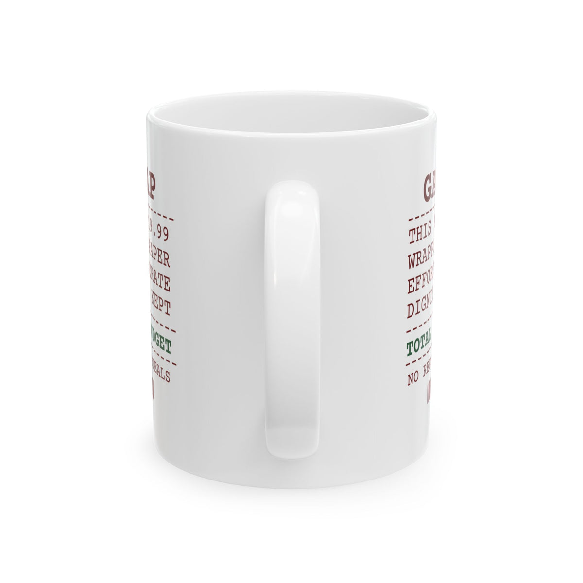 Funny White Elephant Coffee Mug Gag Swap Receipt For Office Exchange