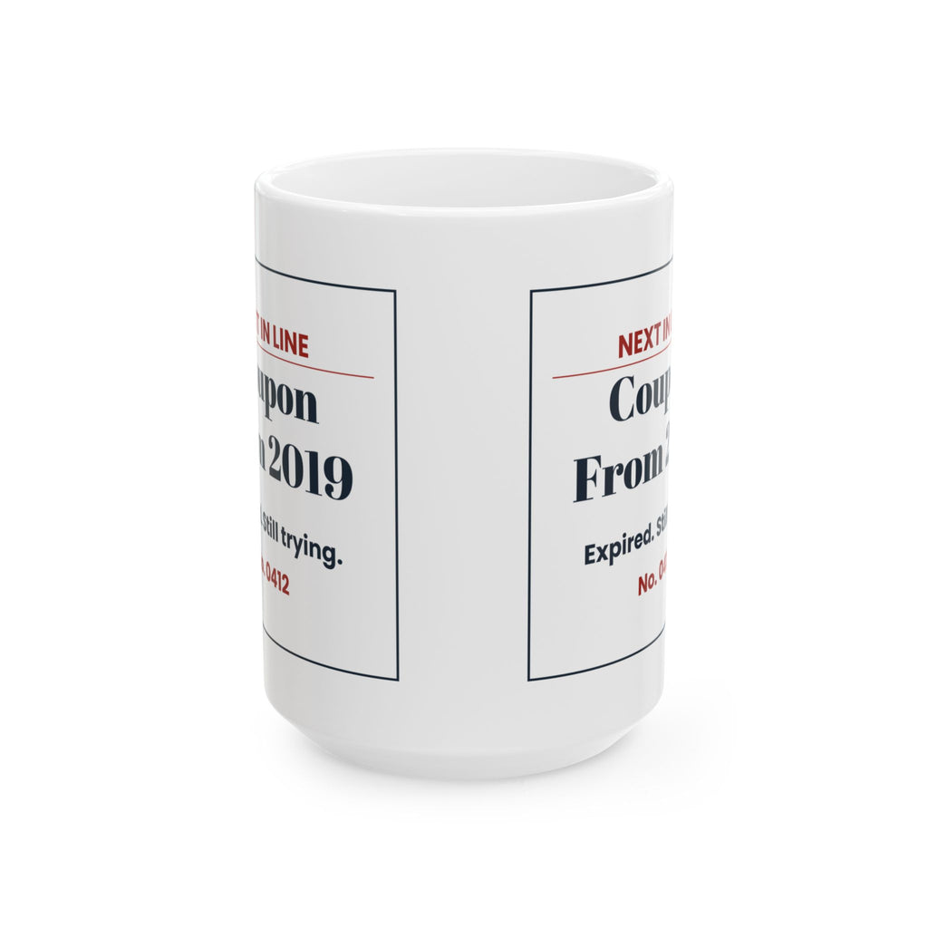 Funny Retail Worker Christmas Coffee Mug Coupon From 2019 Ticket