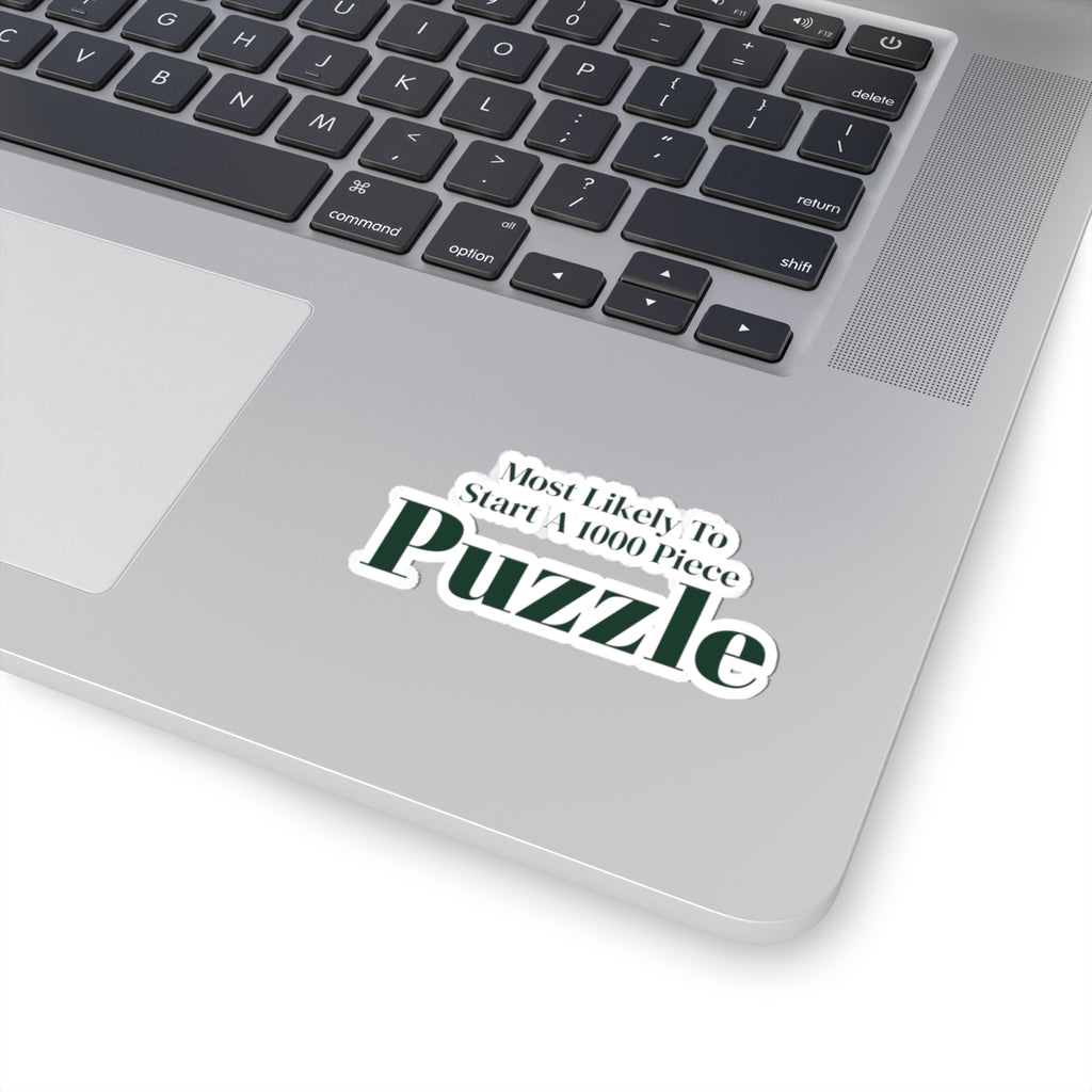 Funny Christmas Sticker Most Likely To Start A 1000 Piece Puzzle Family