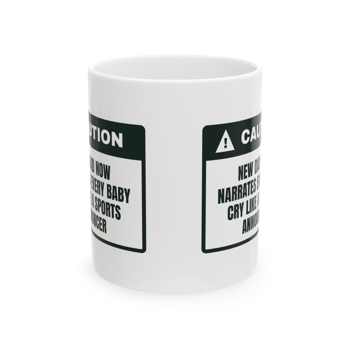 Funny New Dad Coffee Mug Narrates Baby Cries Play By Play For New Dads