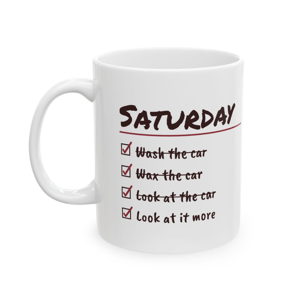 Funny Car Lover Mug Wax The Car Look At It More