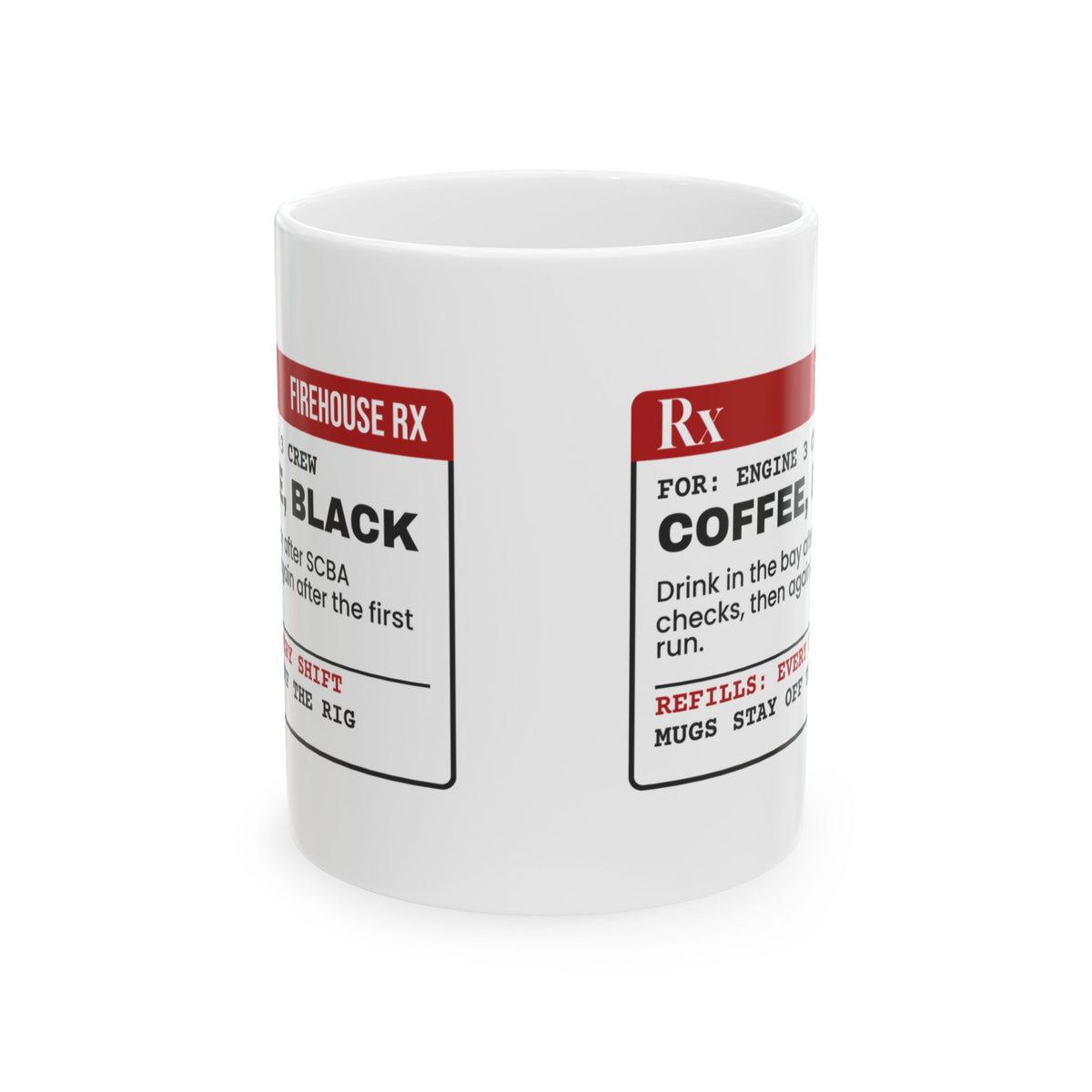 Funny Firefighter Coffee Mug Coffee After Air Pack Checks Prescription