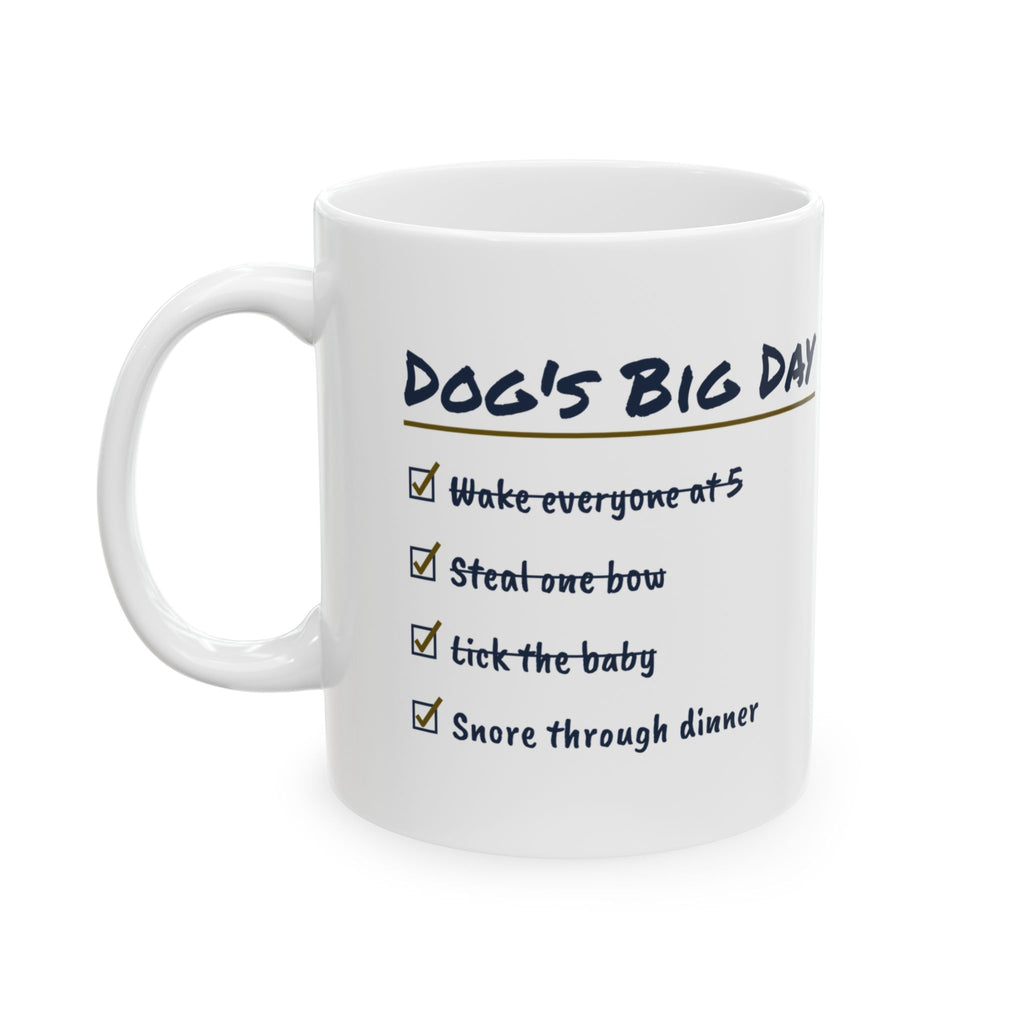 Funny Christmas Dog Coffee Mug Steal One Bow Checklist For Dog Owners