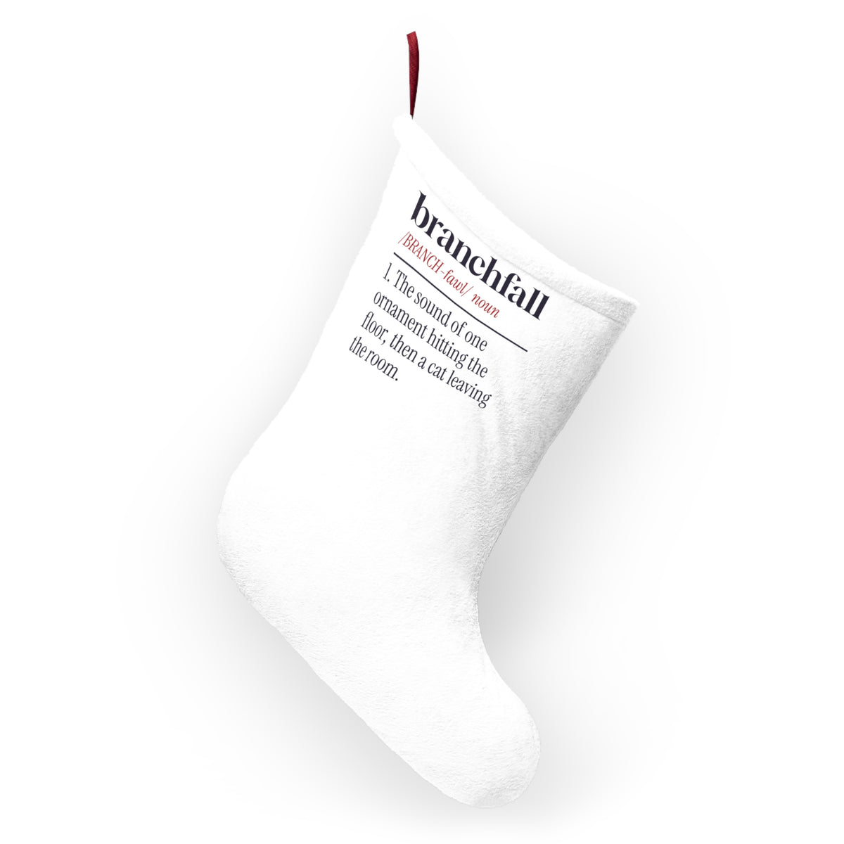 Funny Christmas Stocking Branchfall Cat Definition For Cat Owners