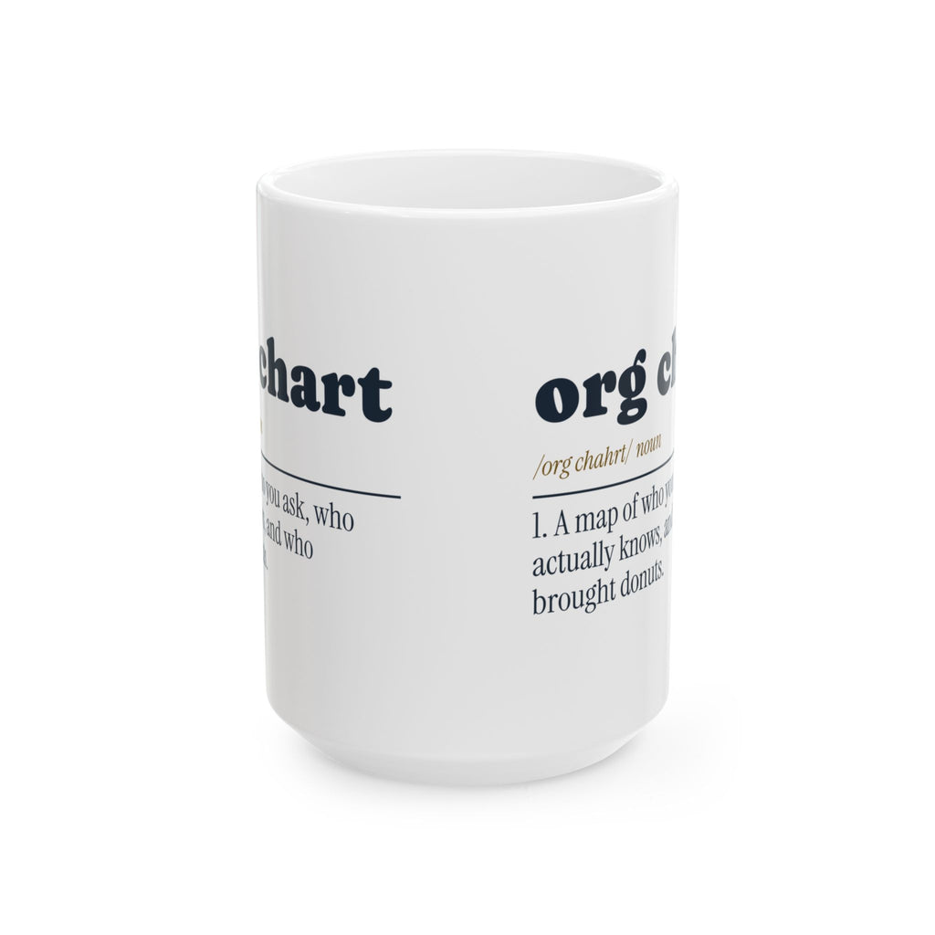Funny Office Coffee Mug Org Chart Definition For Managers