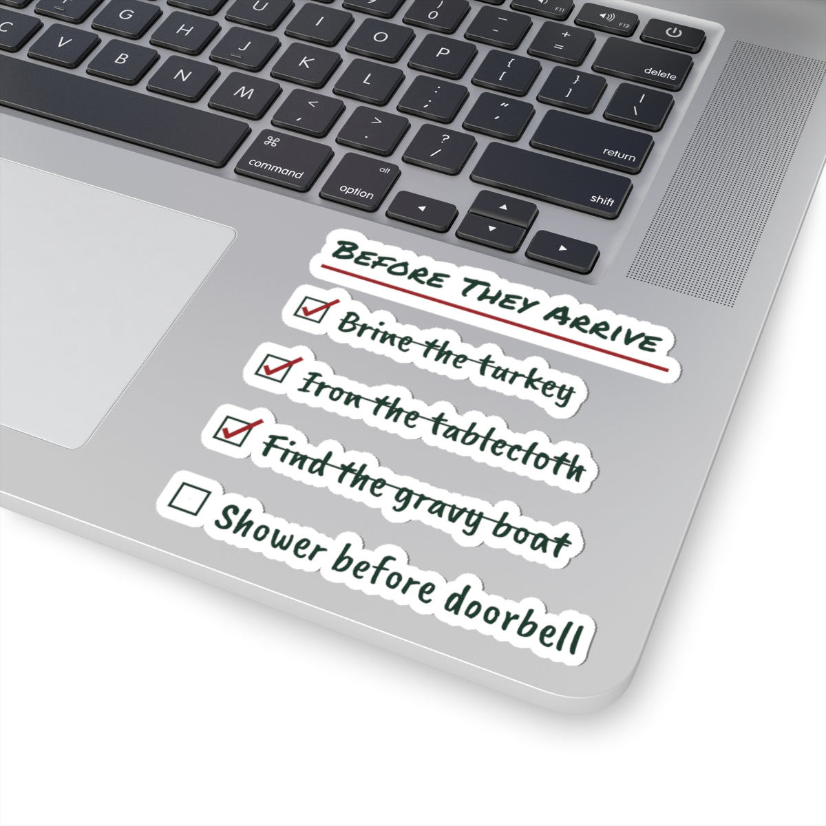 Funny Christmas Sticker Before They Arrive Checklist For Hosts