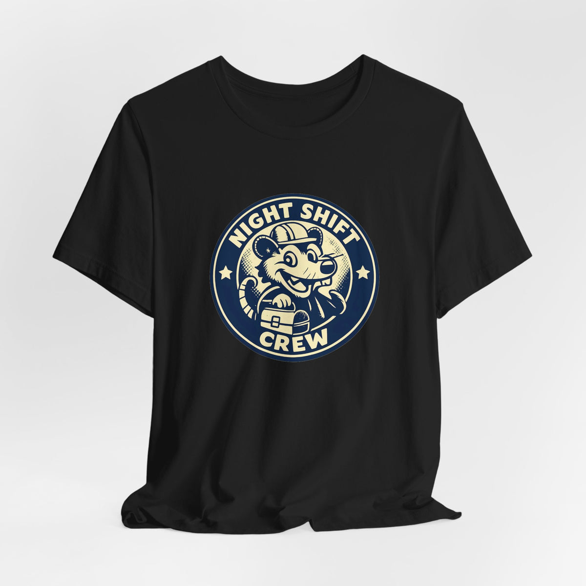 Night Shift Crew Funny Retro Possum Night Shift Worker Shirt