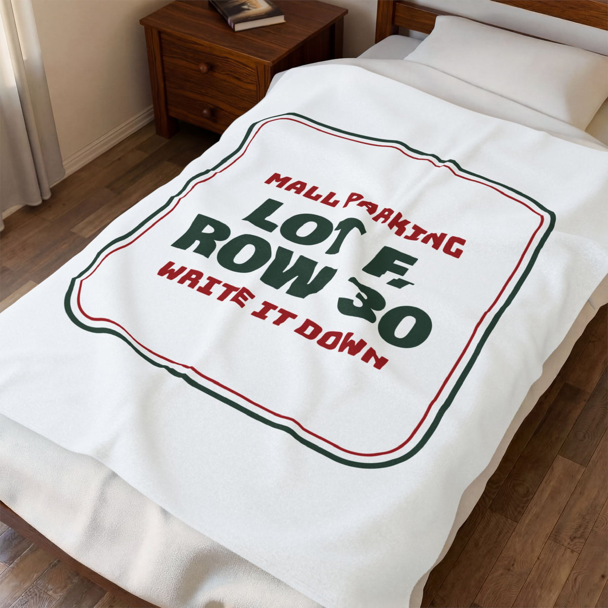 Funny Christmas Shopping Throw Blanket Lot F Row 30 Write It Down