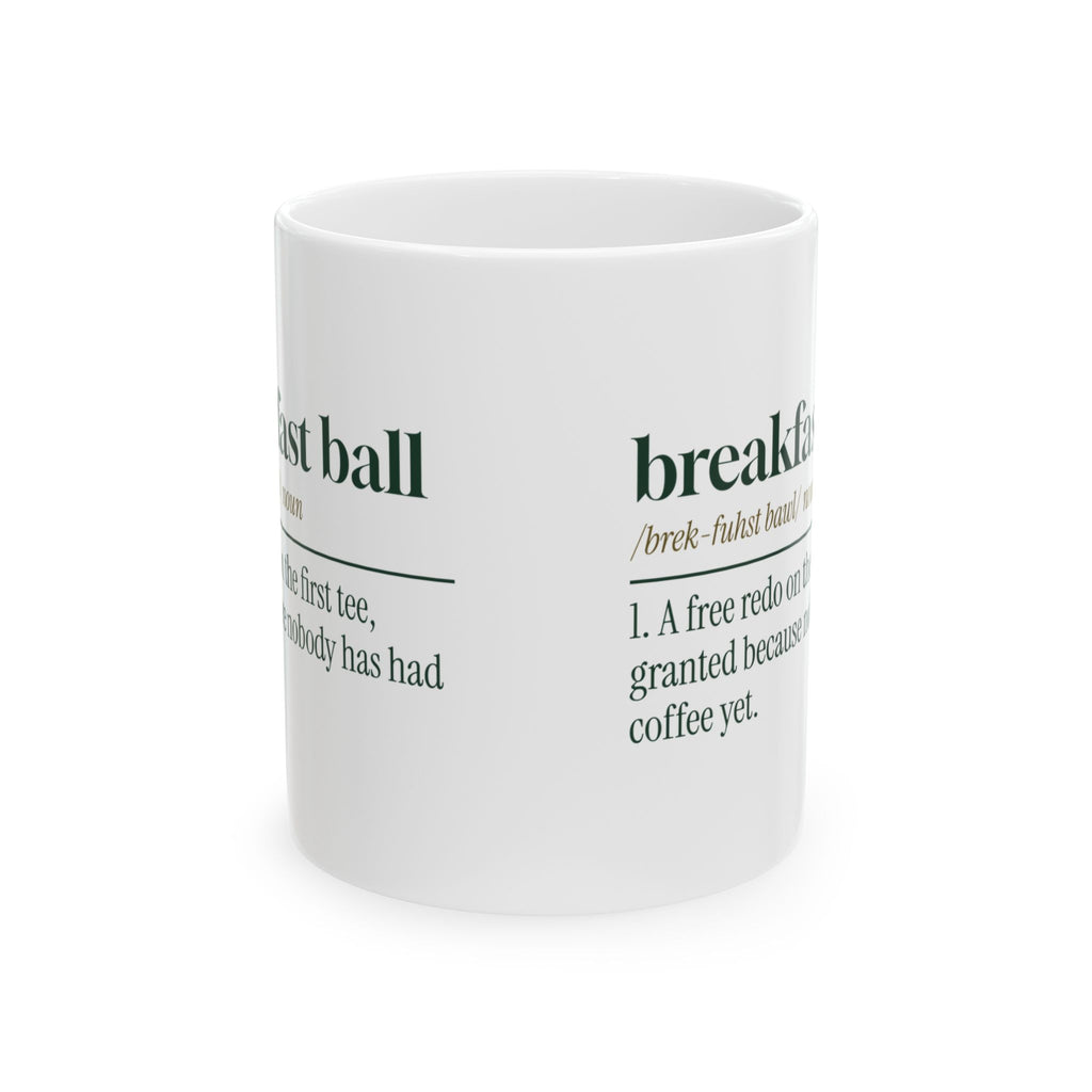 Funny Golf Coffee Mug Breakfast Ball Definition For Golfers