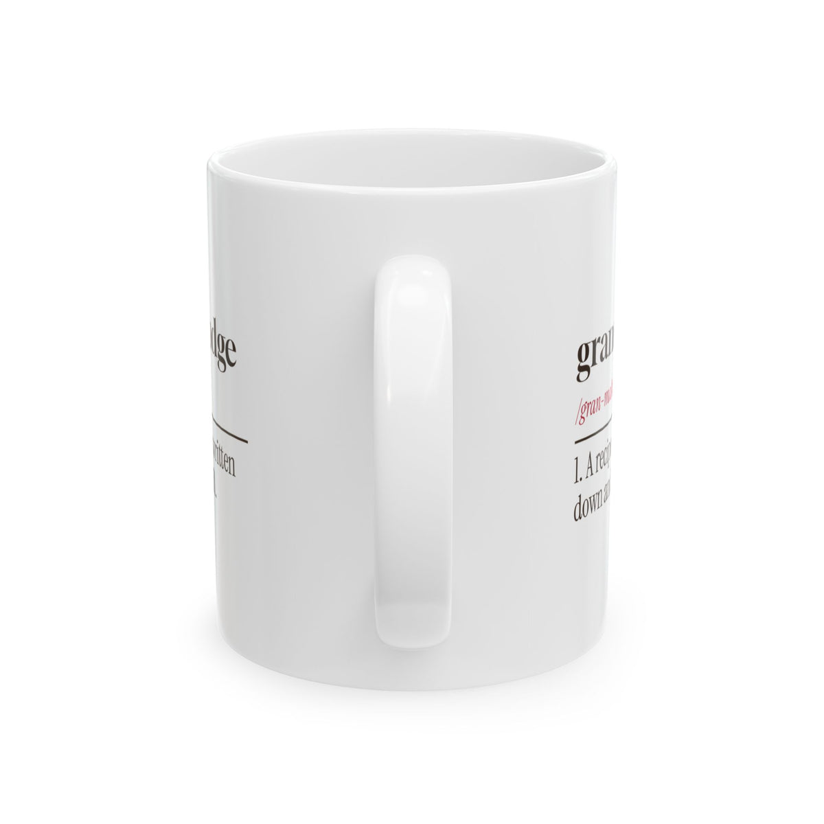 Funny Grandma Christmas Coffee Mug Grandma's Fudge Definition