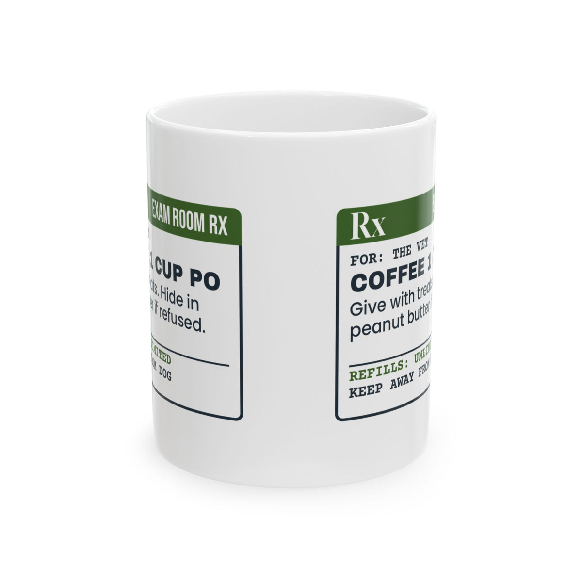Funny Veterinarian Mug Hide In Peanut Butter If Refused Prescription