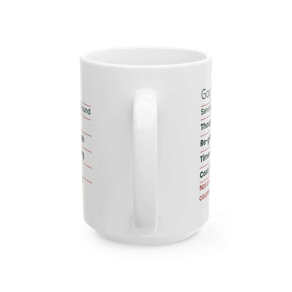 Funny White Elephant Coffee Mug Gag Gift Facts Label For Coworkers