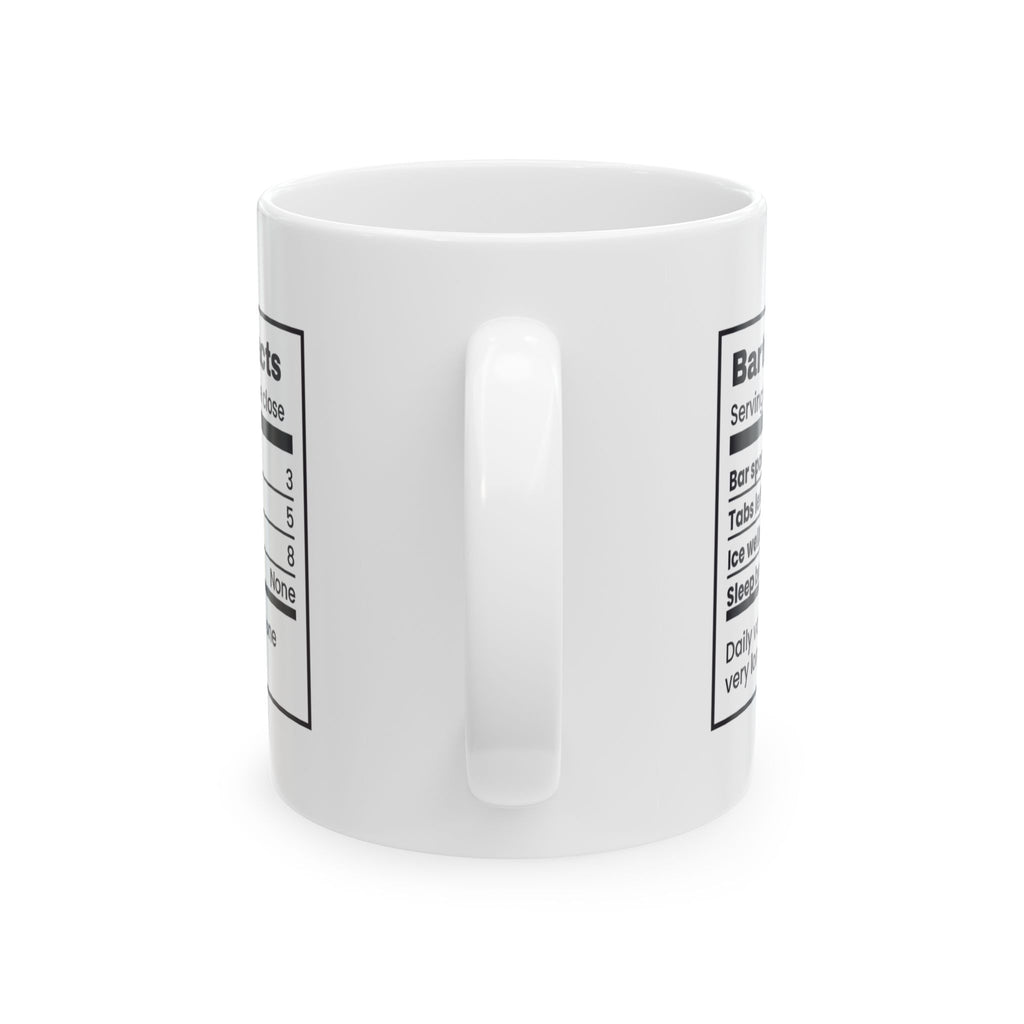 Funny Bartender Mug Tabs Left Open Five Bartender Nutrition Facts