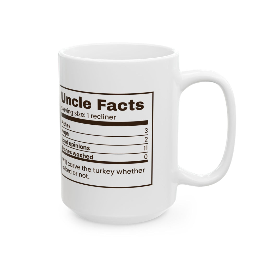 Funny Thanksgiving Coffee Mug Uncle Facts Loud Opinions 11 For Uncle