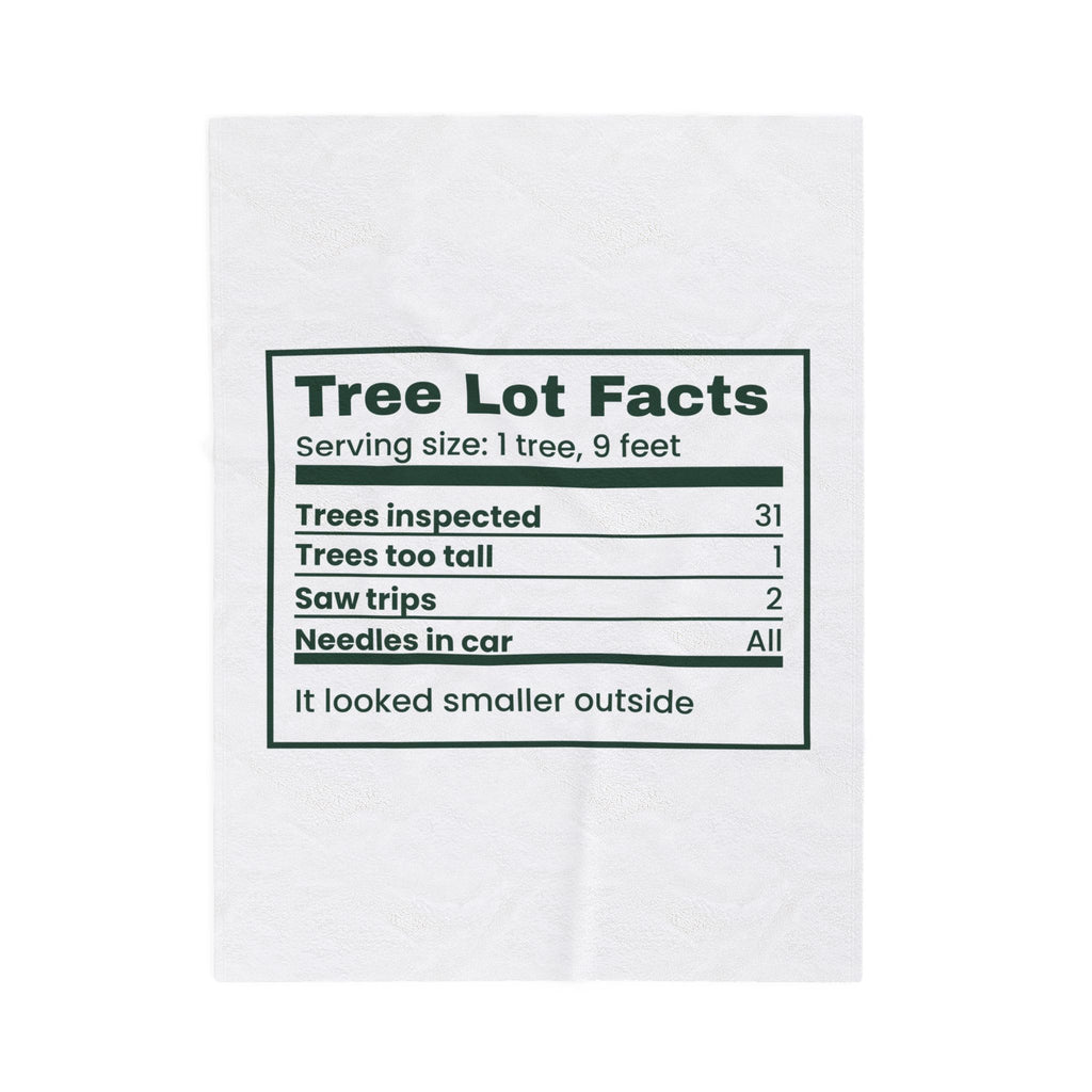 Funny Christmas Throw Blanket Tree Lot Facts For Dad