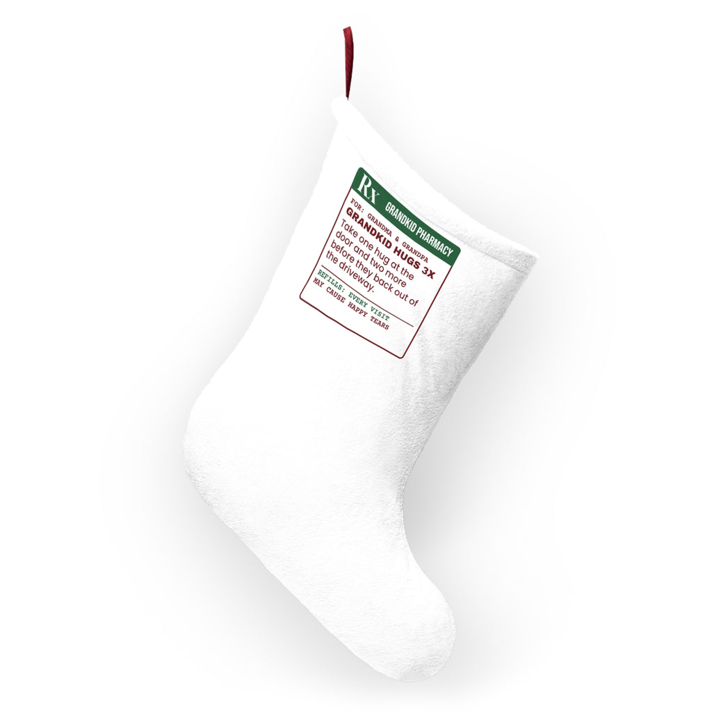 Christmas Stocking Grandkid Hugs Prescription For Grandparents