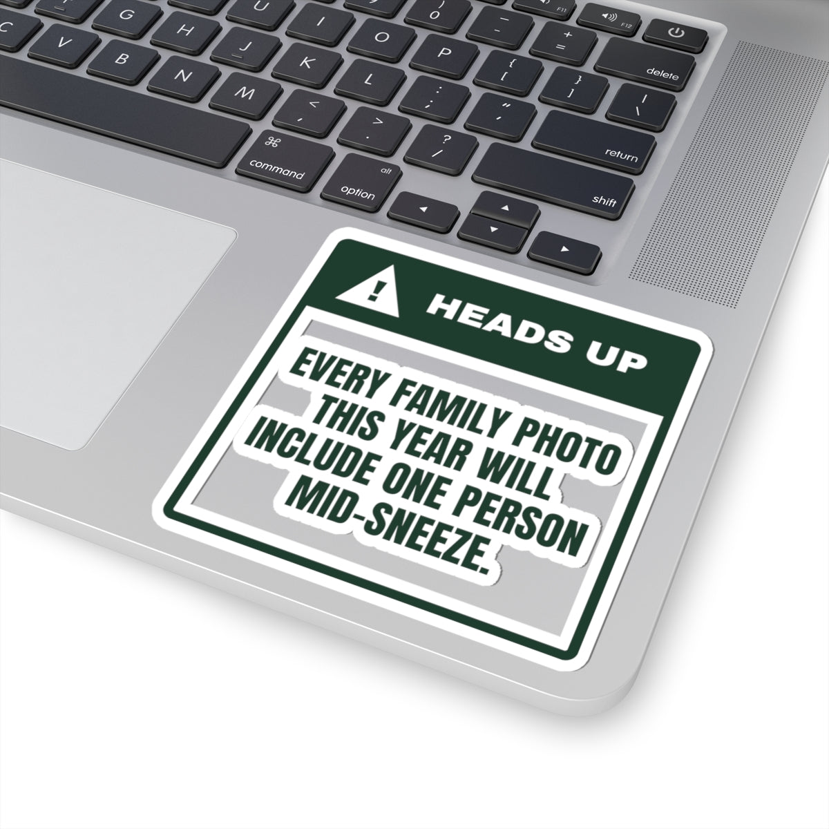 Funny Family Christmas Sticker Every Family Photo Has One Mid-Sneeze