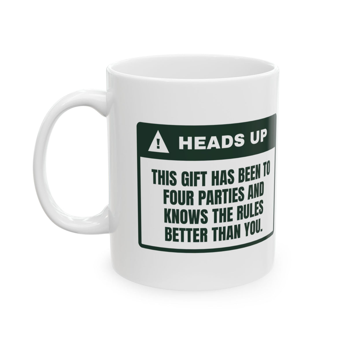 Funny White Elephant Coffee Mug Been To Four Parties Gag Mug