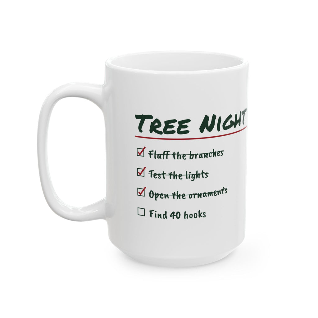 Funny Christmas Coffee Mug Tree Night Checklist Find 40 Hooks