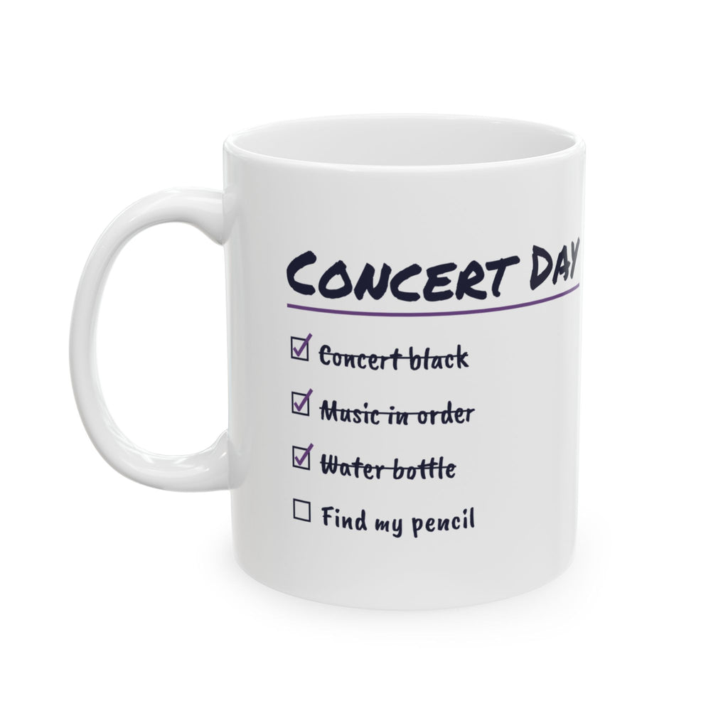Funny Choir Coffee Mug Concert Day Find My Pencil Checklist For Singers