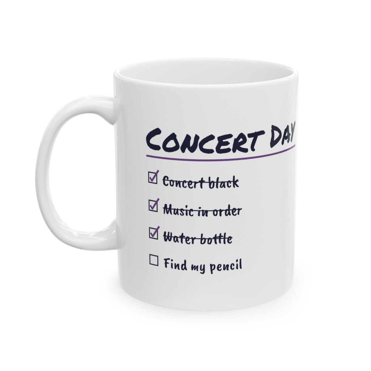 Funny Choir Coffee Mug Concert Day Find My Pencil Checklist For Singers