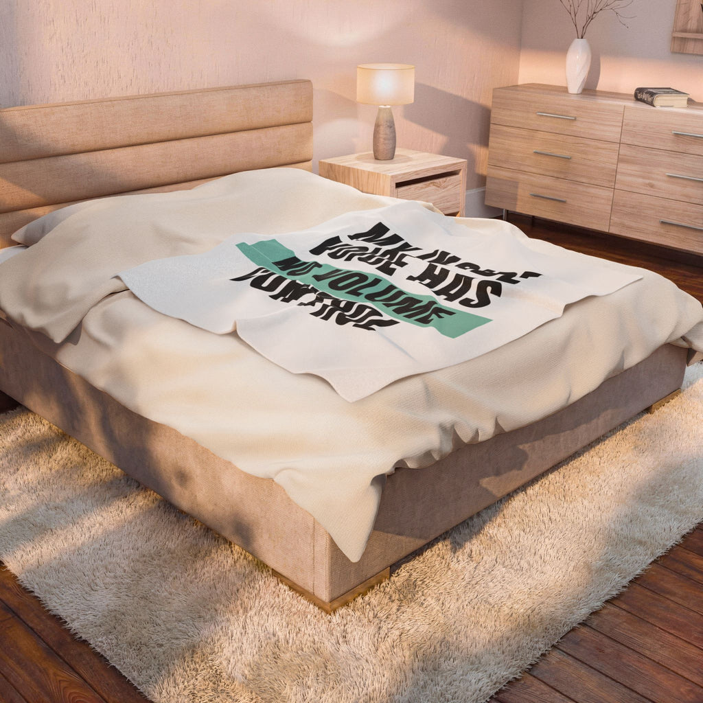 Funny Loud Talker Throw Blanket My Inside Voice Has No Volume Control