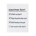 Funny Nurse Christmas Throw Blanket Christmas Shift Checklist For Nurses
