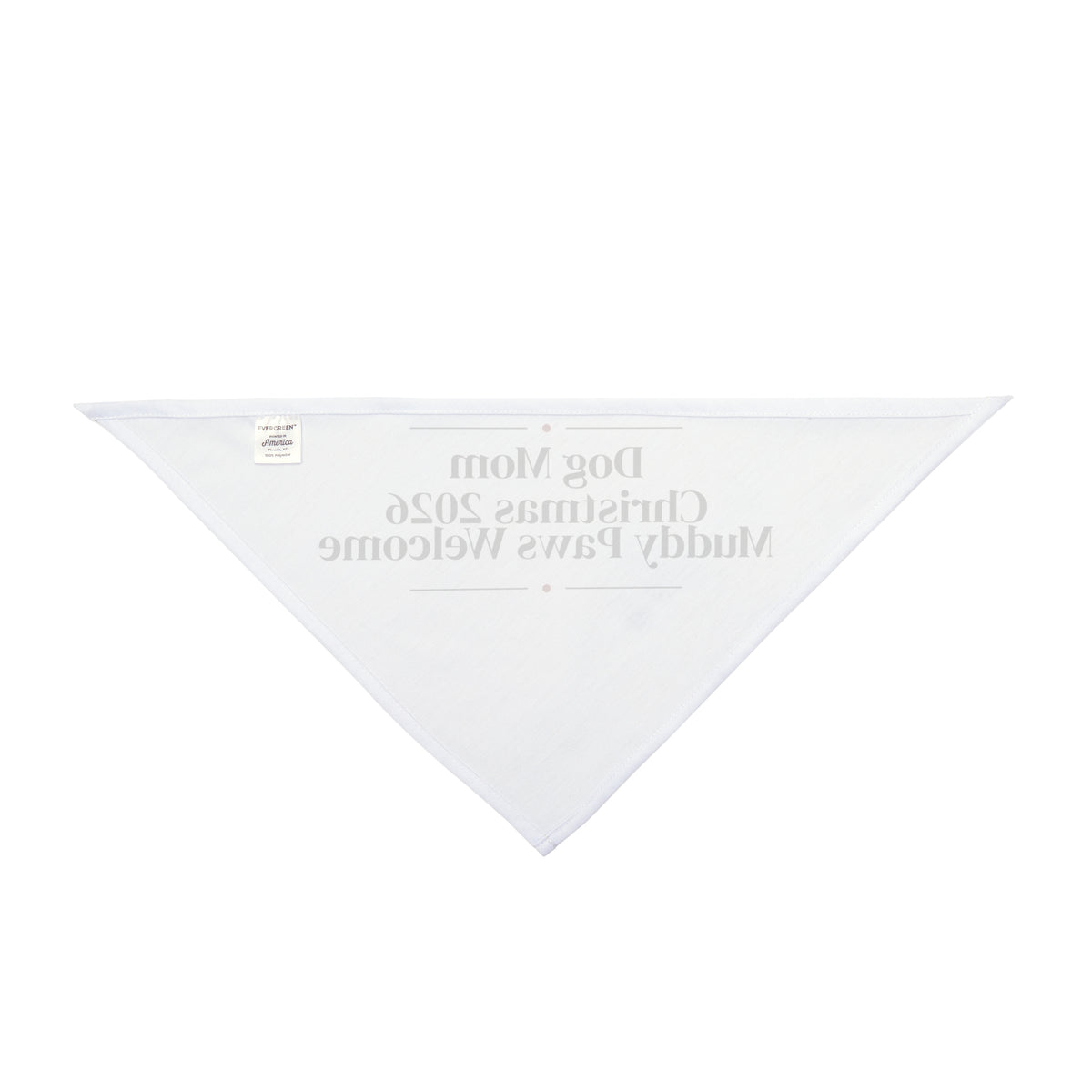 Dog Mom Christmas 2026 Dog Bandana Elegant Serif For Dog Lovers